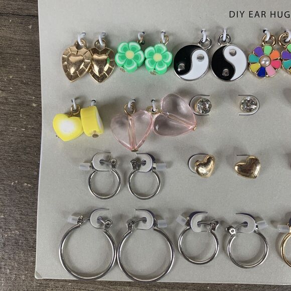 BP Nordstrom DIY Ear Huggie Kit Gift Bag Set NEW 21 Pairs of Earrings - Picture 3 of 5